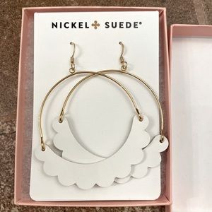 BNIB Nickel & Suede Earrings